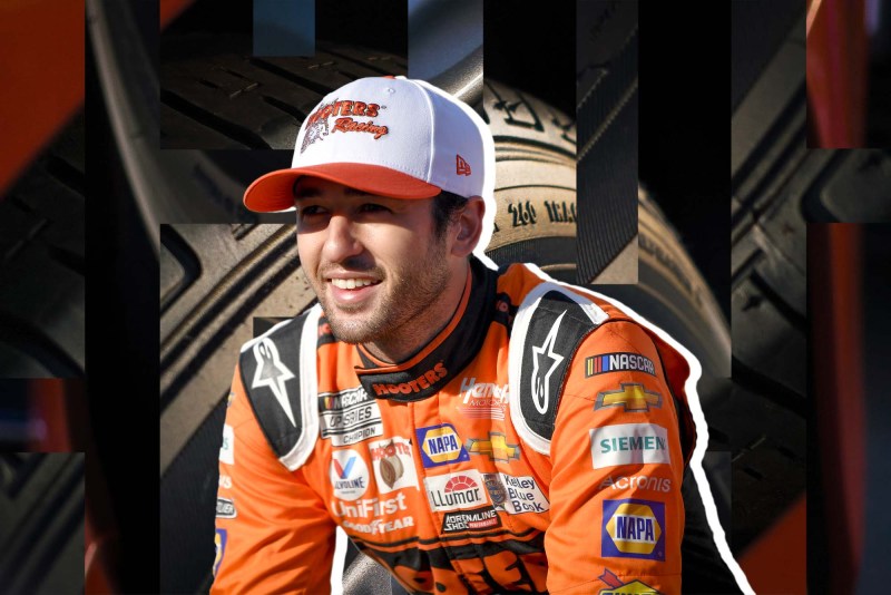 A composite of Chase Elliott.