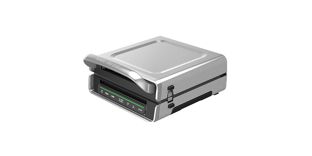 George Foreman Smokeless Indoor Grill on a white background.