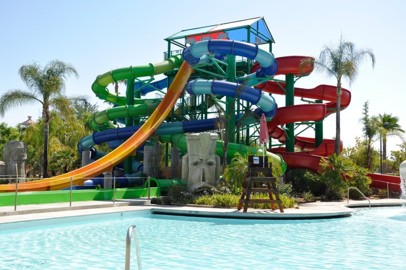 The Python Plunge at Hurricane Harbor Los Angeles.