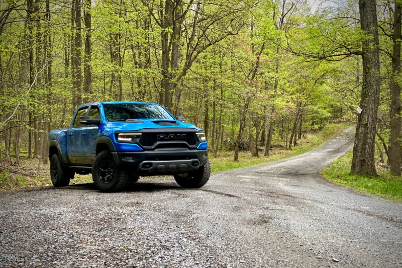 A 2021 Ram TRX car.