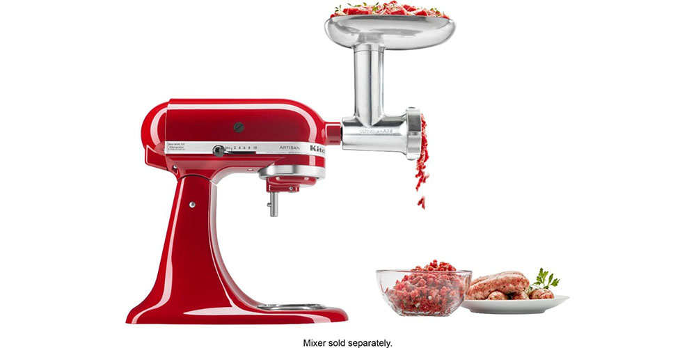 mixing meat with kitchenaid mixer