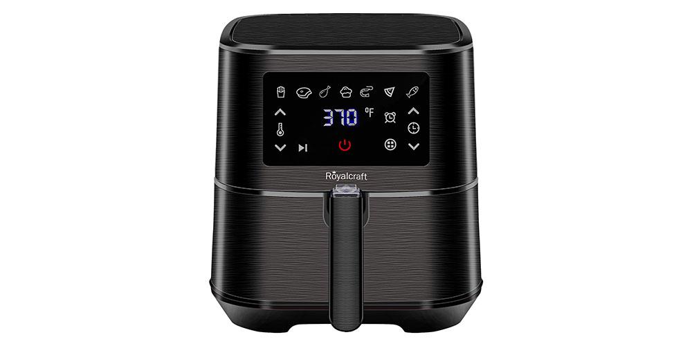 Superjoe 6-quart Air Fryer on a white background.