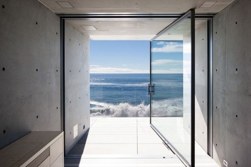 A View From Kanye West's Oceanside Malibu Home.