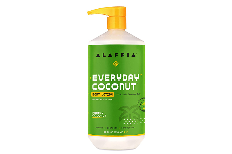 Best body lotion for dry scaly skin 14 Alaffia lotion with clean formula for dry skin.
