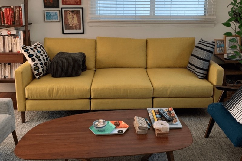 An Allform modular sofa in a living room.