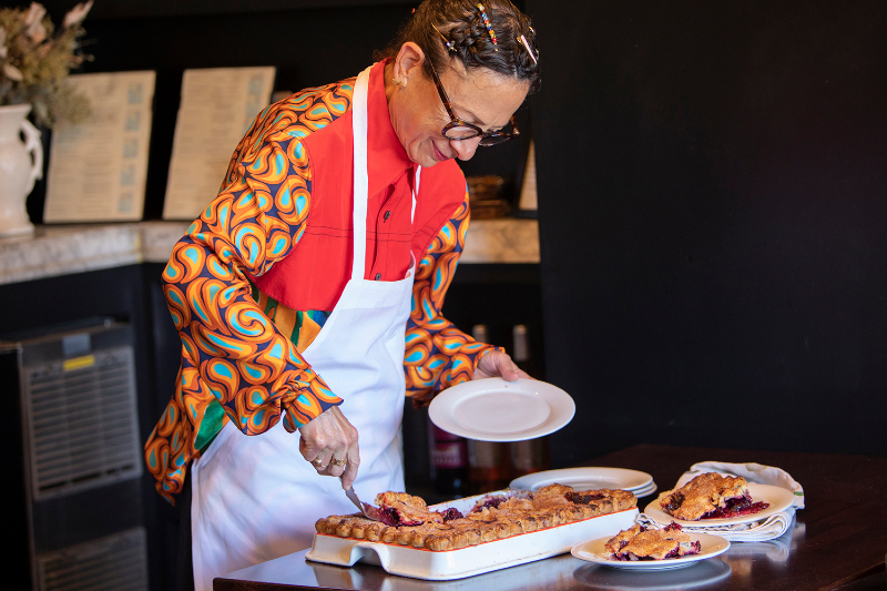 Chef Nancy Silverton serves up slab pie in a new Made In baking slab.