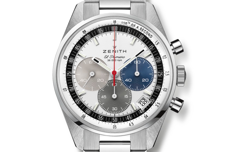The Zenith Chronomaster Original featuring its iconic tri-colored dial.
