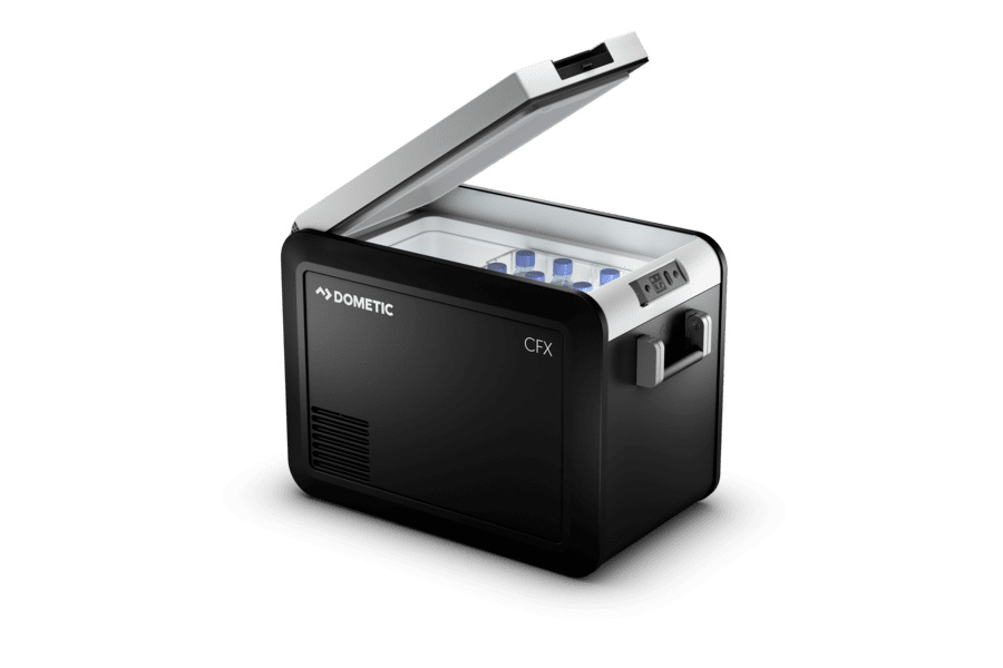 Dometic's premium CFX3 45 Powered Car Cooler.