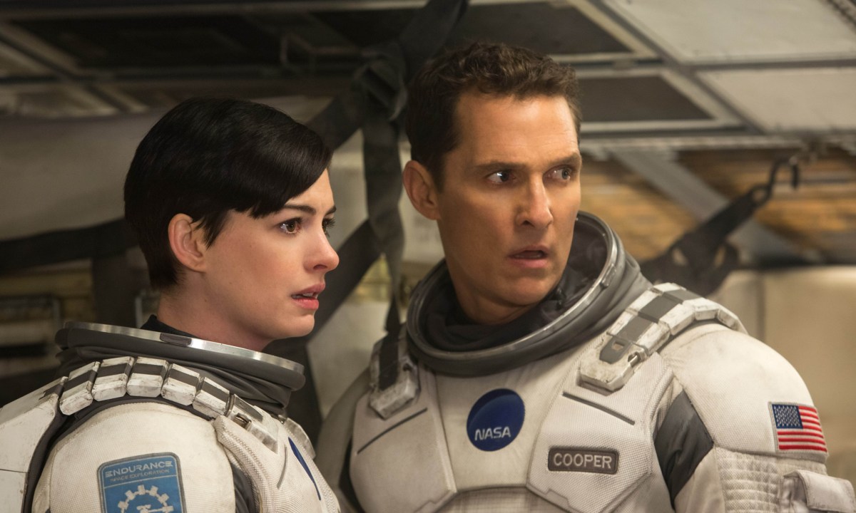 Matthew McConaughey on Insterstellar.
