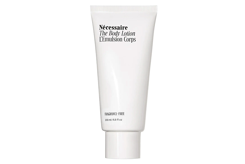 Best body lotion for dry scaly skin 13 Nécessaire is fragrance-free lotion for dry skin.