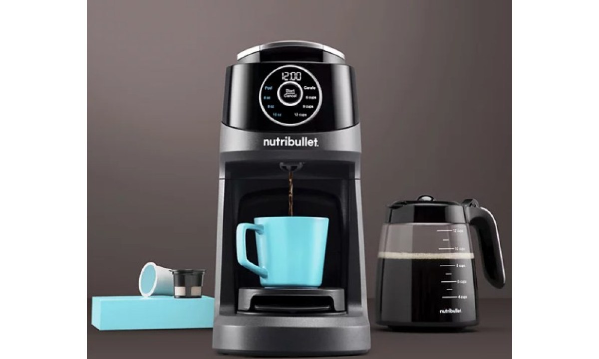 Nutribullet Brew Choice cup and carafe coffee maker.