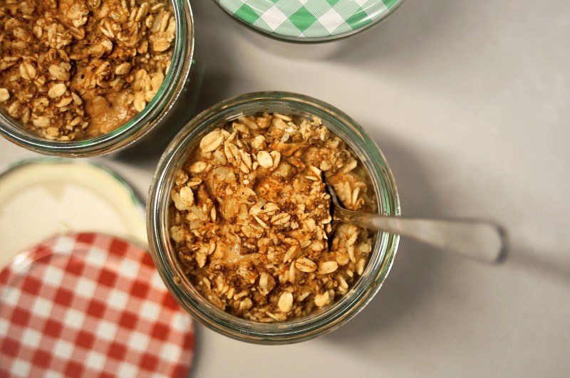 Tazón de avena y cebada.