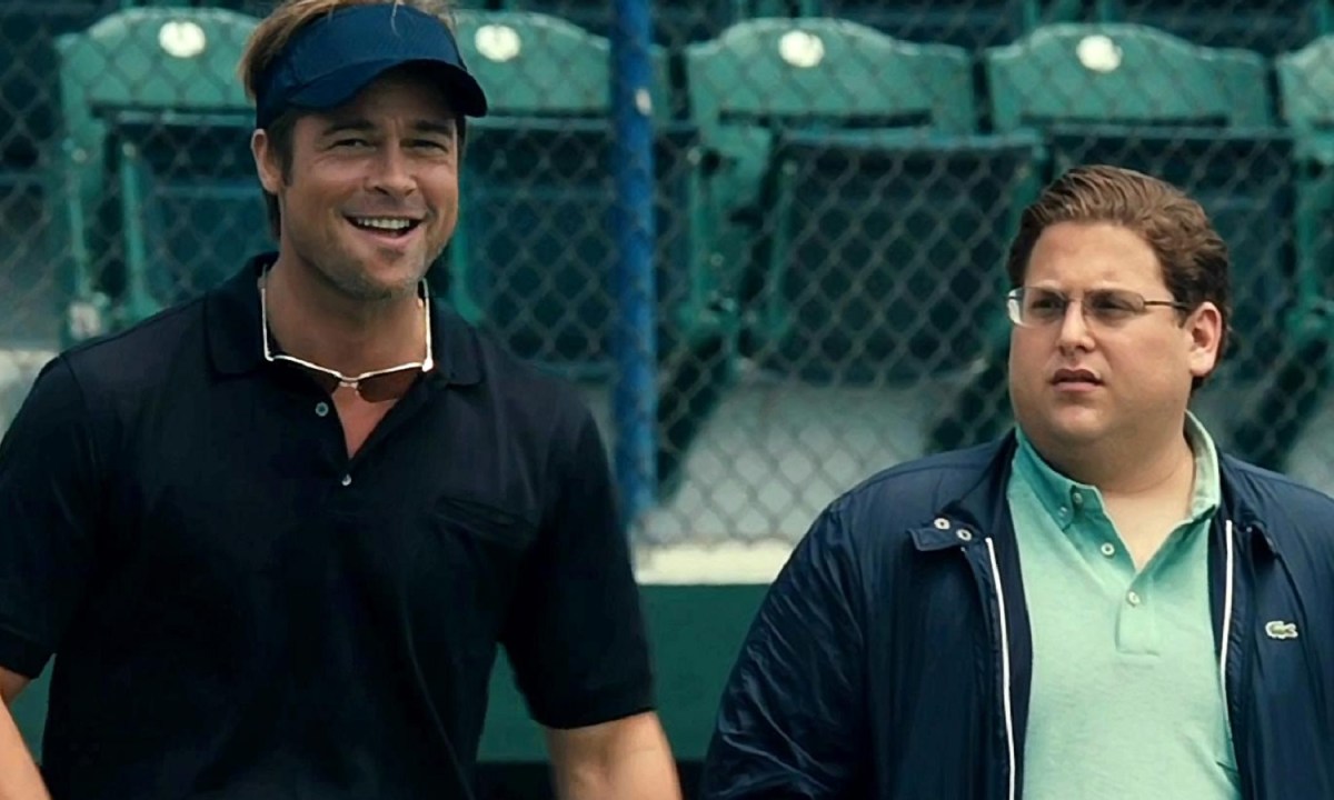 Brad Pitt and Jonah Hill in Moneyball