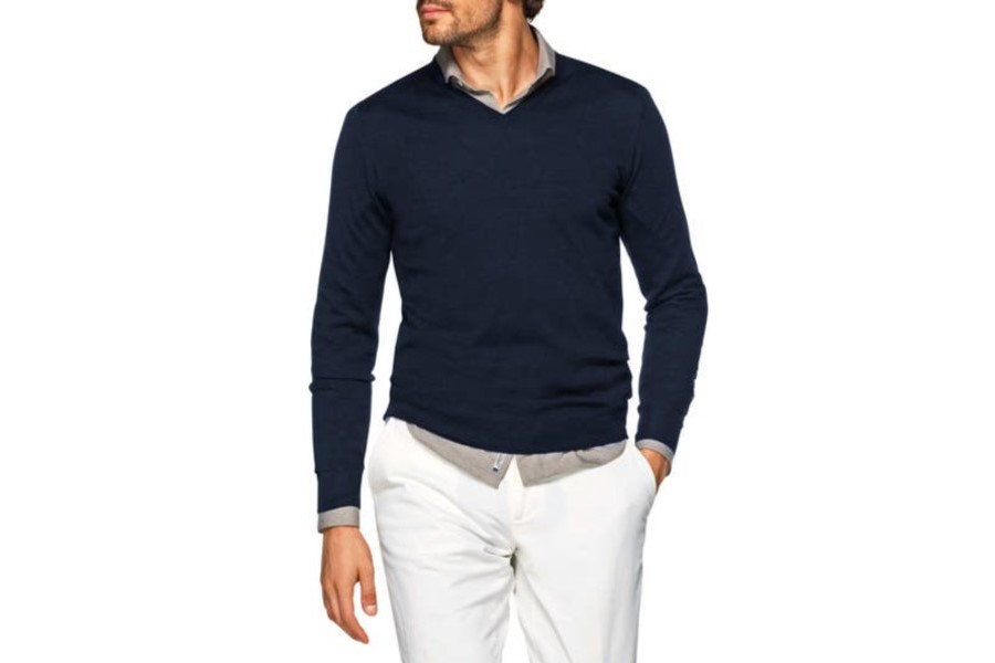 Wear a V-Neck Sweater for Stylish Men 