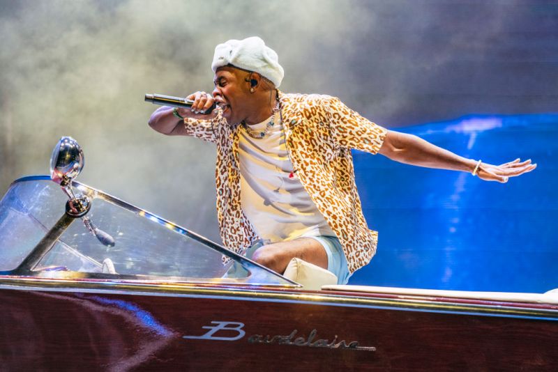 Tyler the Creator performs during 2021 Lollapalooza at Grant Park on July 30, 2021 in Chicago, Illinois.