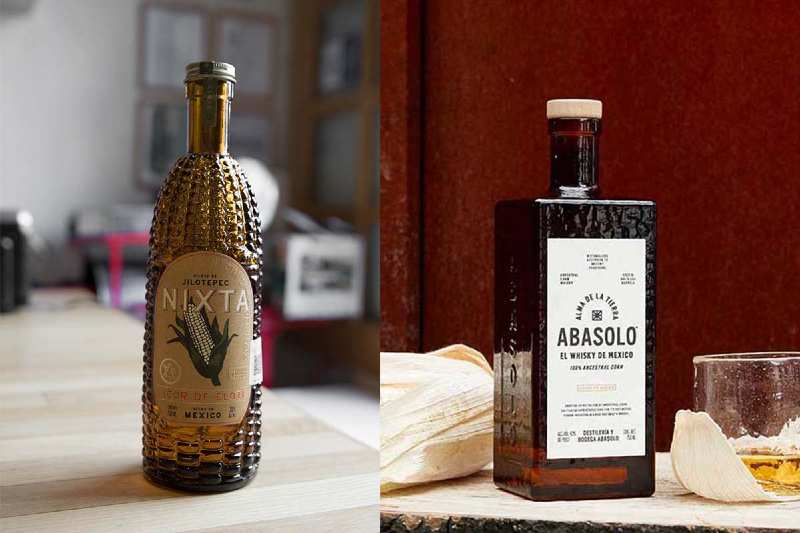 Abasolo's Nixta de Elote liqueur and corn whiskey.