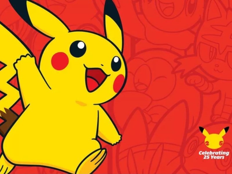 Pokemon 25th Anniversary at GameStop with Pikachu and more.