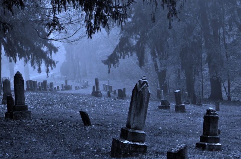 Picture of a graveyard