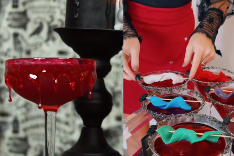 TikTok's bloody fun Halloween cocktails include 'Slayer's Blood' and 'smoky' (dry ice) mocktails.