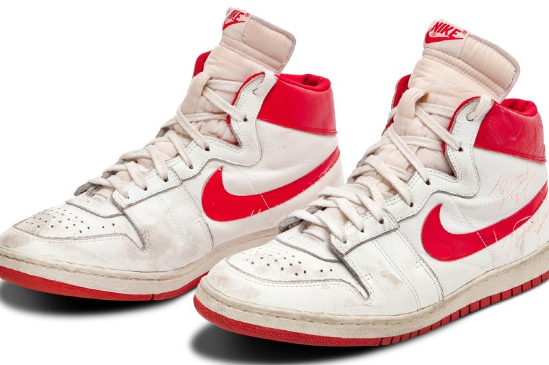 Michael Jordan Air Ships that sold for over $1.4 million at a Las Vegas auction.