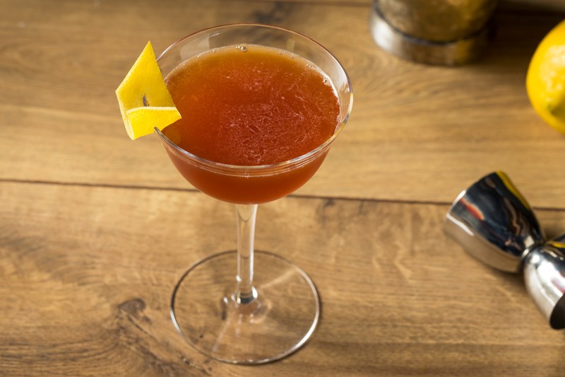 Boozy Bourbon Paper Plane Cocktail.