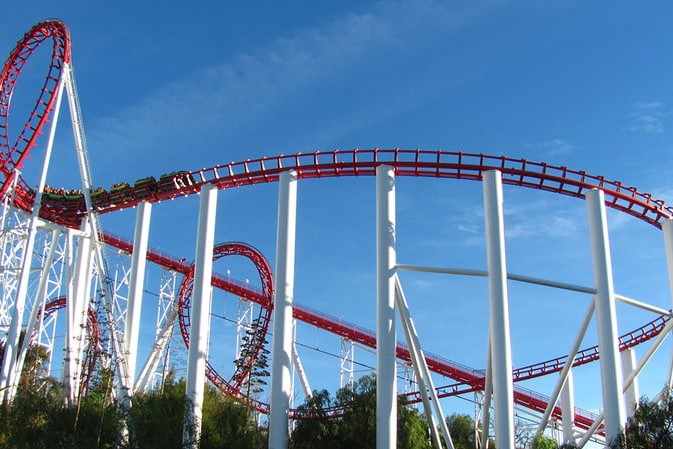 Six Flags Magic Mountain California.