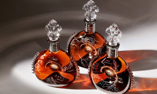 Three exquisite bottles of Remy Martin Louis XIII L'Odyssee D'un Roi cognac