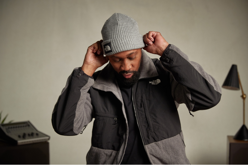 Wu Tang Clan Co-Founder The Rza in his The North Face "Mens Apex Bionic Softshell Jacket."