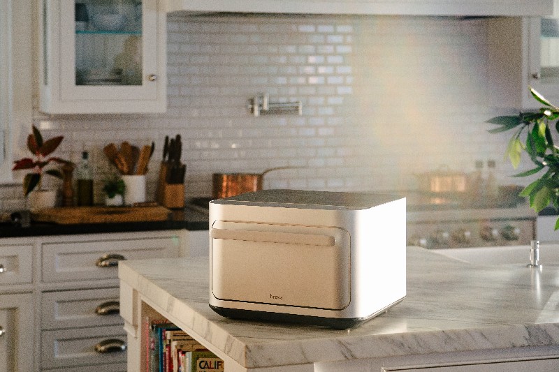 Artistic photo of Brava sitting on a counter.