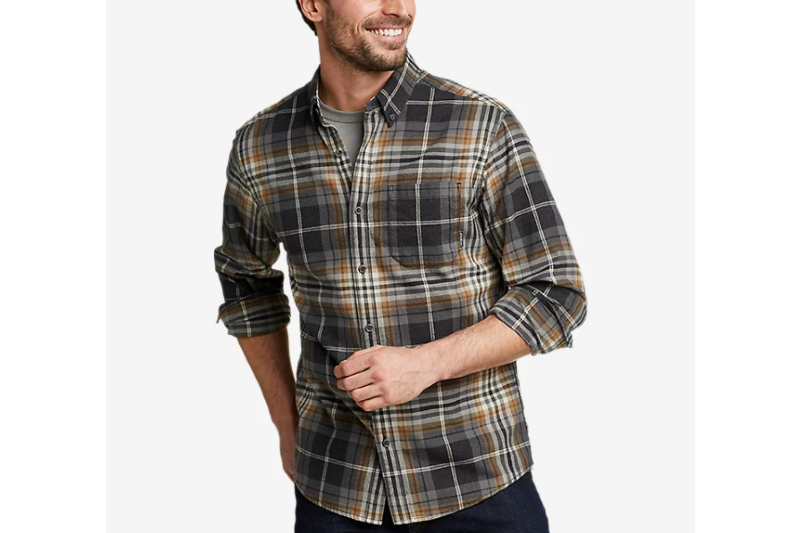 Classic men's flannel shirt for winter.