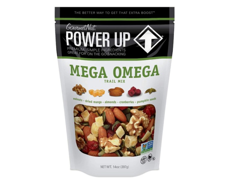 Mega omega trail mix emergency food.