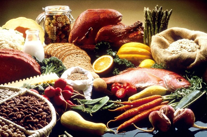 Foods high in iron.