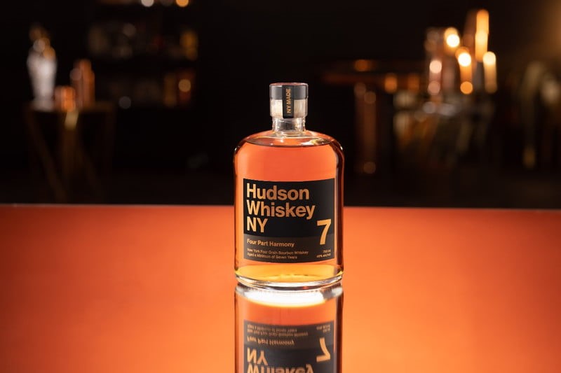 A bottle Hudson in display.