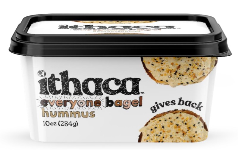 a container of everyone bagel hummus.