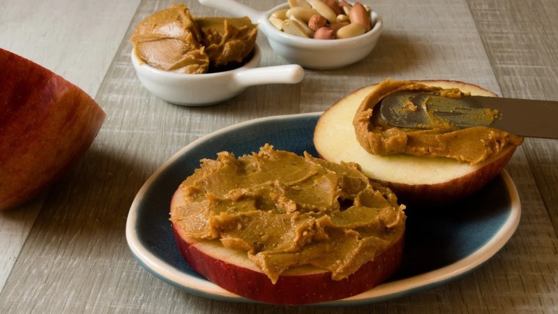 Peanut butter and apple.