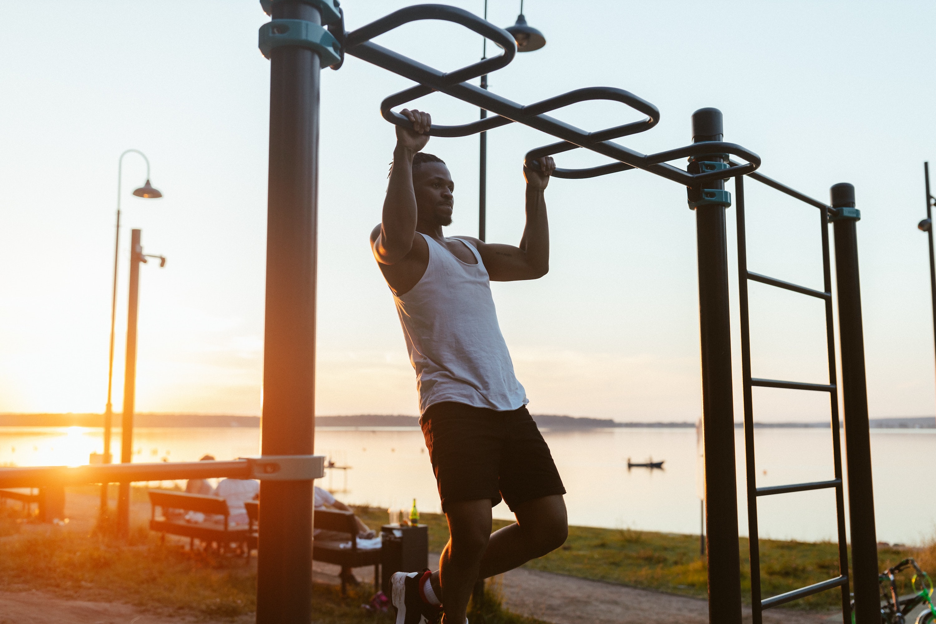 Outdoor pull-ups.