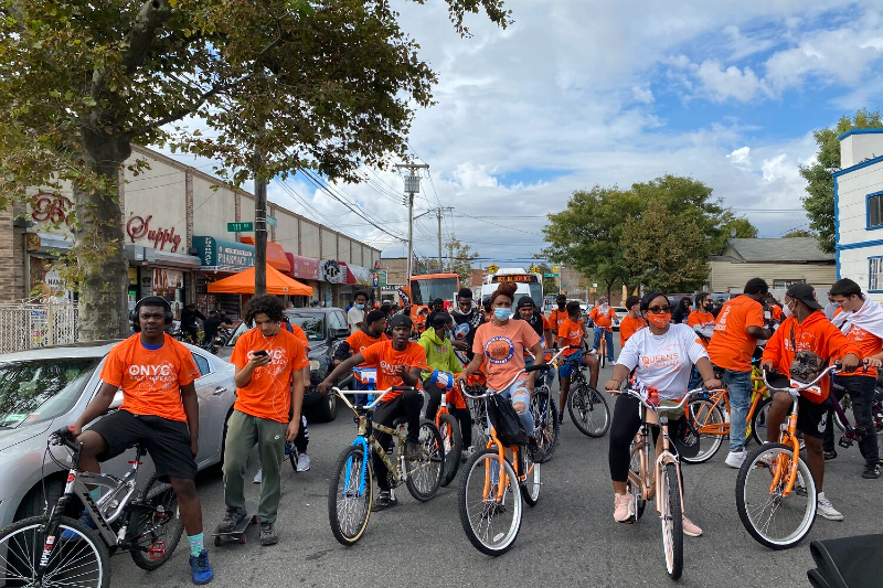 The November, 2020 'Ride 4 Justice' from LIFE Camp Inc., an organization supported by Tom Shoes. The group provides tools for at-risk, violence-impacted youth in underserved New York City communities.