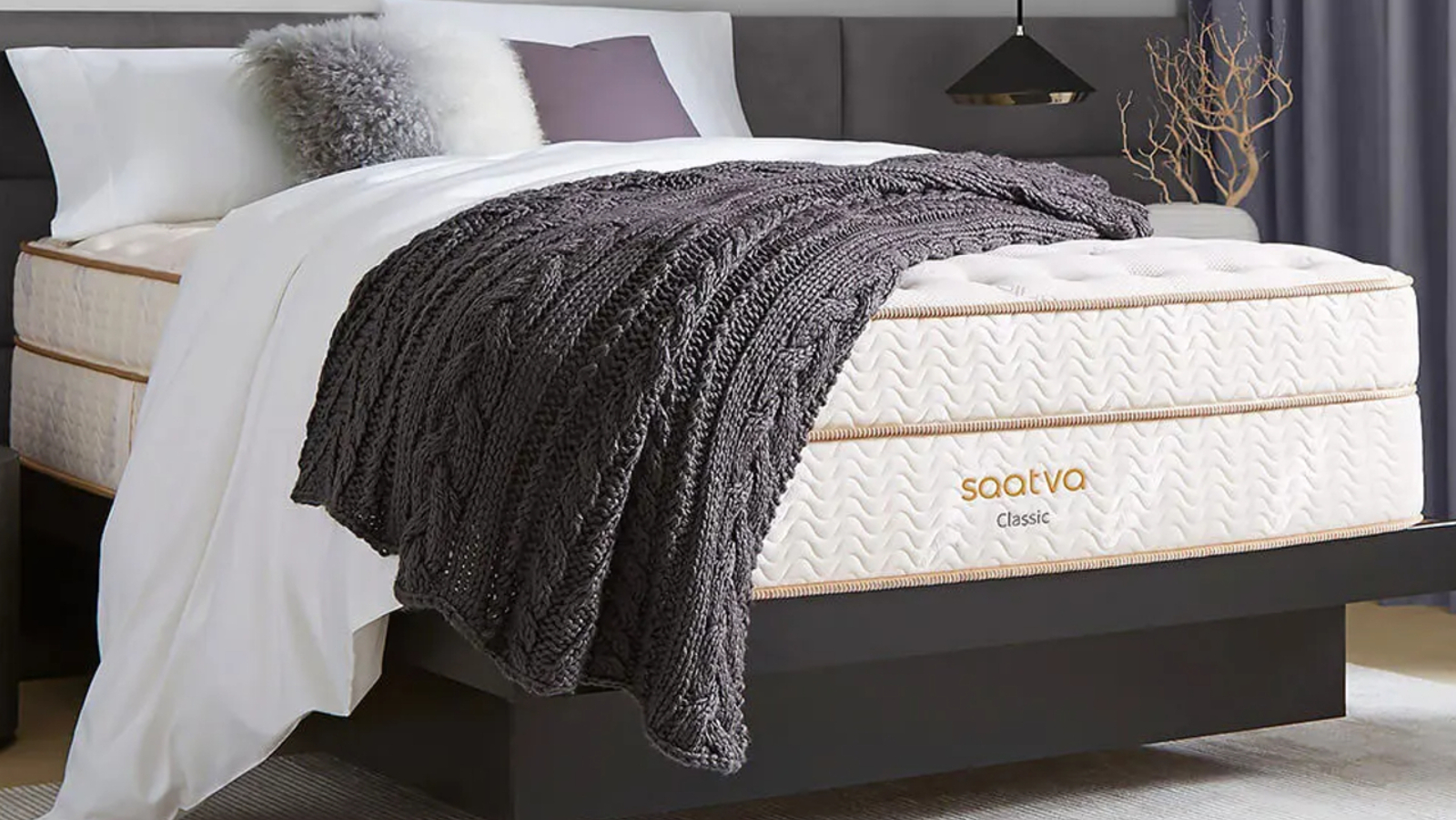 Saatva Classic Mattress in a room.