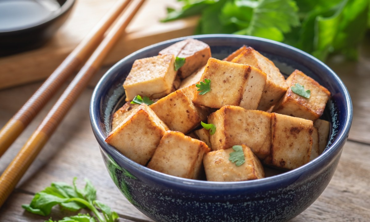 A bowl of tofu