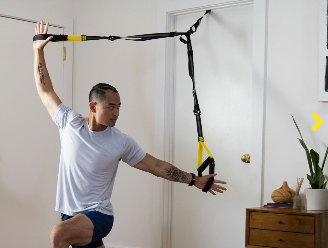 TRX rotator cuff exercises.