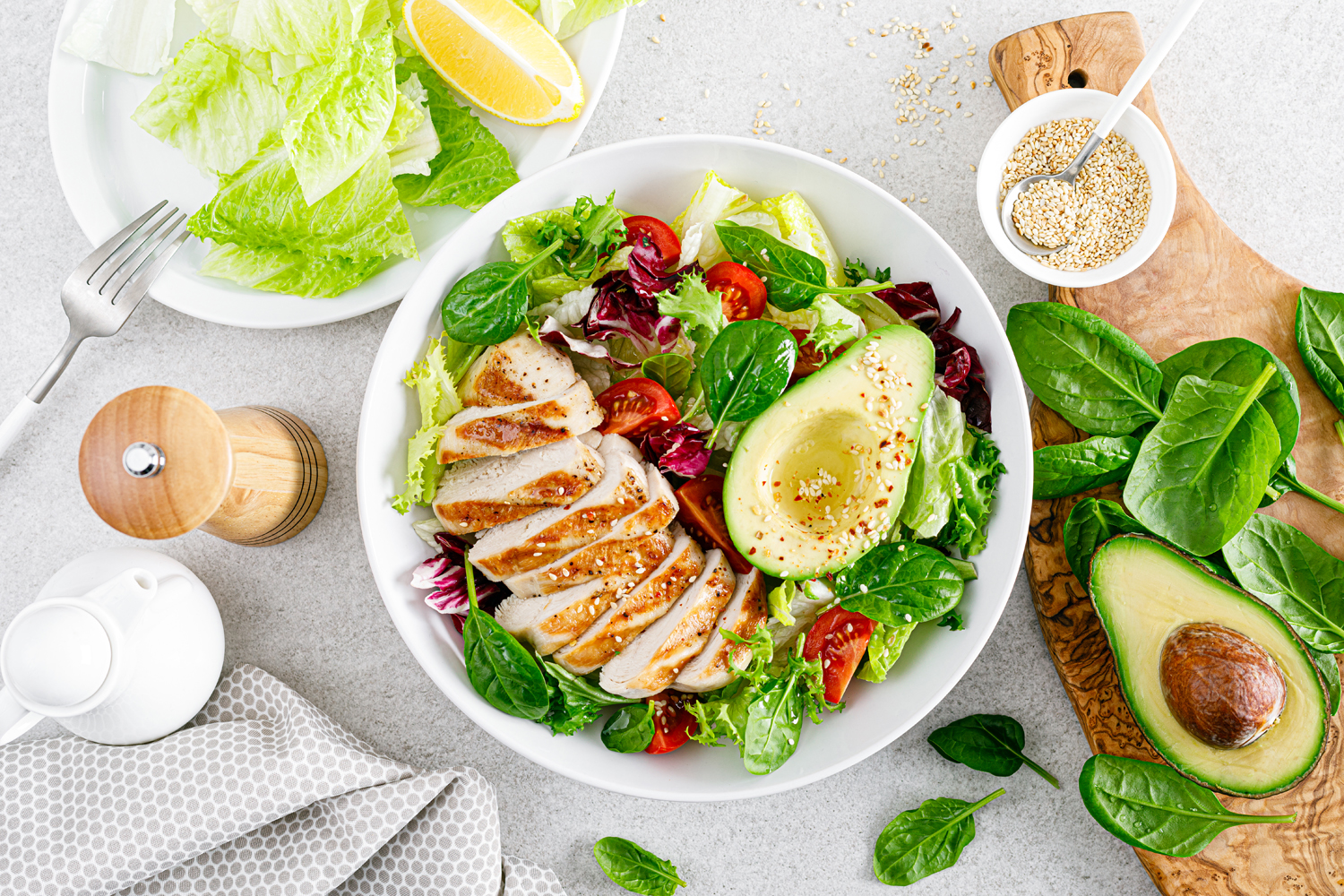 A bowl of a keto-friendly dish on a table.