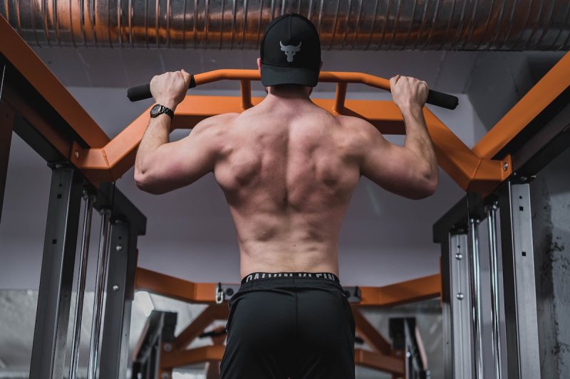Man doing pull-ups