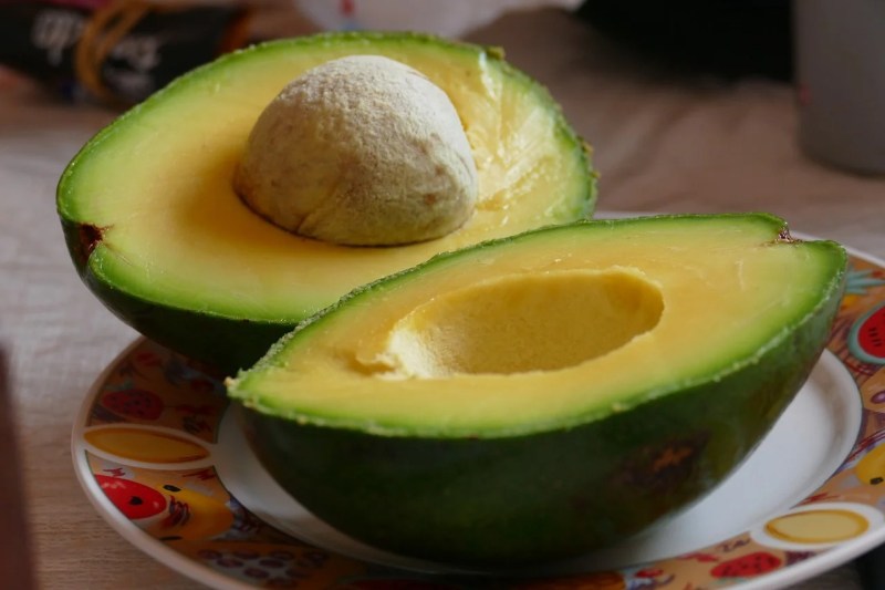 Sliced avocado.