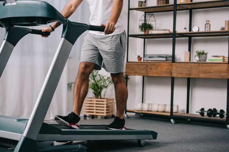 Man on a treadmill