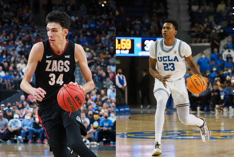 Gonazaga Bulldogs center Chet Holmgren and UCLA Bruins wing Peyton Watson could be two players vying for the NCAA Championship in the spring of 2022.