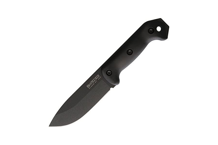 KA-BAR's Becker BK2 Campanion Fixed Blade Knife on a white background.
