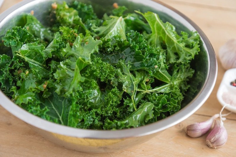 Kale in bowl.