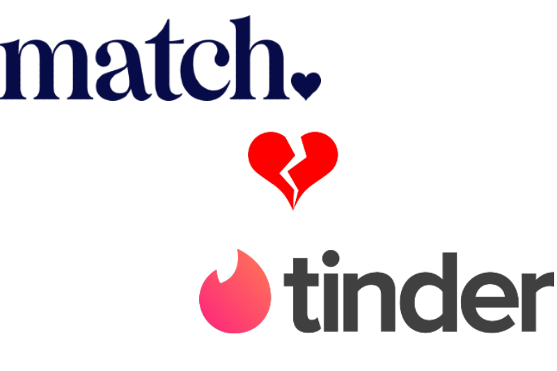 Match breaks up with Tinder (logos)