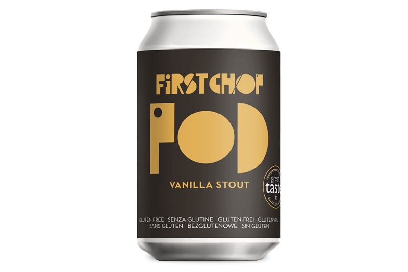 First Chop POD Gluten Free Vanilla Stout.