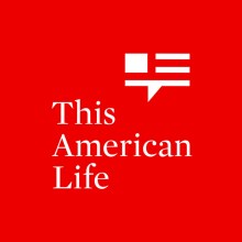 The logo of This American Life in red and white.